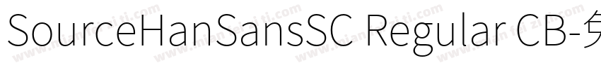 SourceHanSansSC Regular CB字体转换